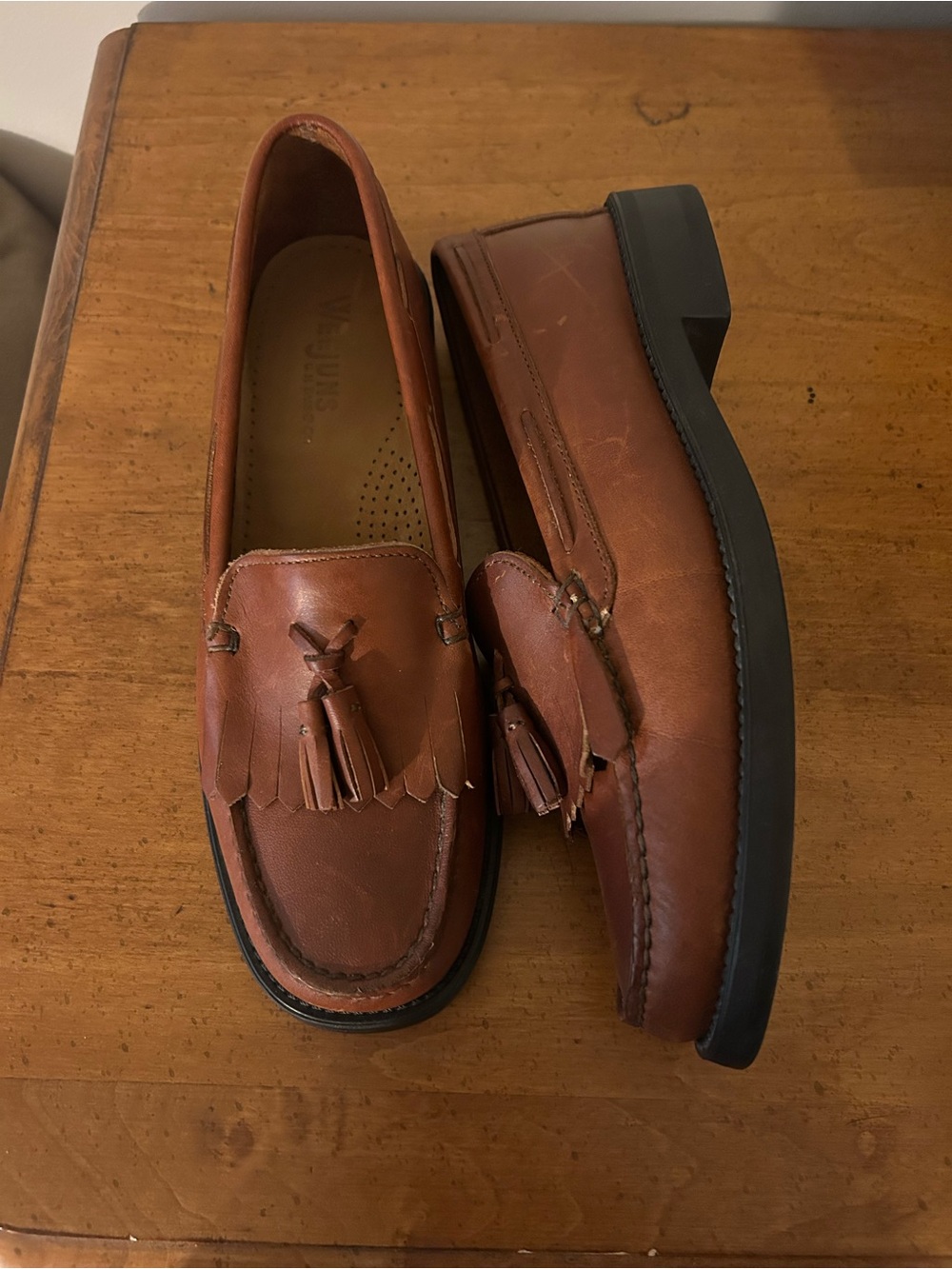 Women’s G.H. Bass and Co Brown Leather Tassel Loafers